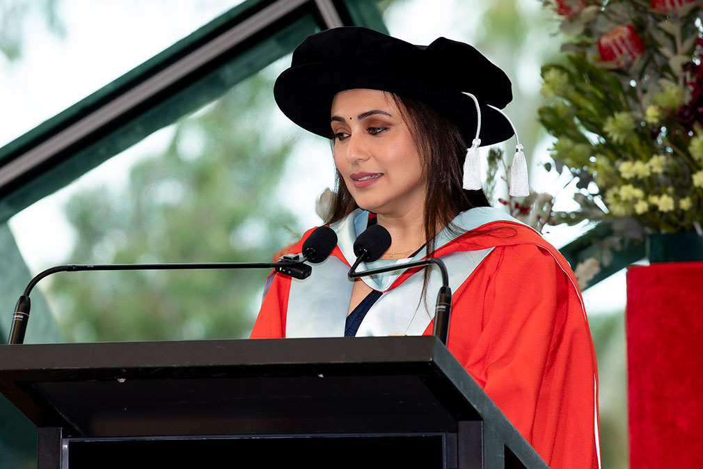 Honorary Doctorate conferred to rani mukerji
